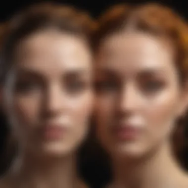 Dual Personality Traits of Gemini Abstract representation of dual personality traits in Gemini