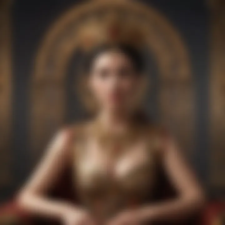 Artistic depiction of The Empress in a spiritual context