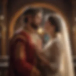 Celestial alignment during a marriage ceremony