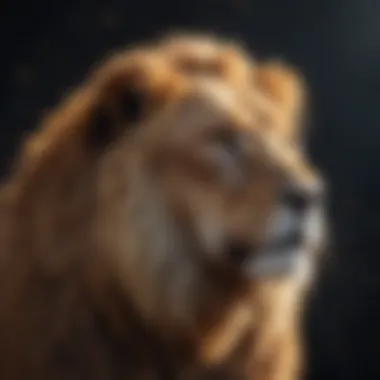 Leo Constellation: A Symbol of Creativity A vibrant Leo constellation against a starry background