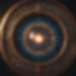 Abstract representation of celestial bodies influencing astrological readings.