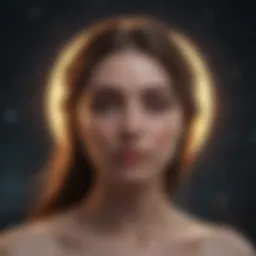 Celestial representation of Venus influencing astrological signs