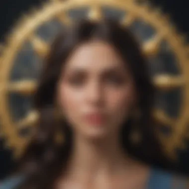 Celestial Influence on Astrology Celestial bodies representing sun, moon, and rising signs
