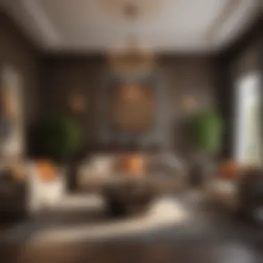 Feng Shui Living Room: Harmony in Design An elegant living room designed using Bagua Feng Shui principles, showcasing harmony and balance.
