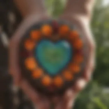 Scenic imagery of nature promoting healing and heart chakra unblocking