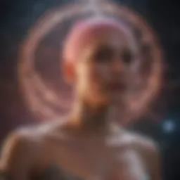 Celestial depiction of Cancer constellation