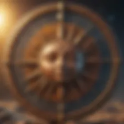 Astrological chart highlighting Cancer's sun and moon signs