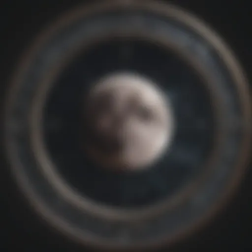 Astrological chart depicting the full moon phase