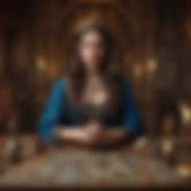 Goddess Tarot Spread Interpretation An intricate depiction of a tarot spread, highlighting the Goddess Tarot cards and their interpretations.