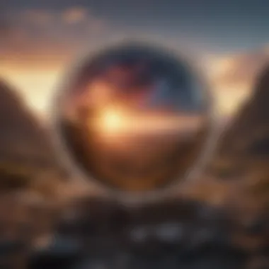Harmony of Celestial Influences A serene landscape symbolizing the harmony of celestial influences