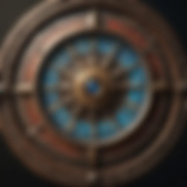 Artistic depiction of destiny symbols