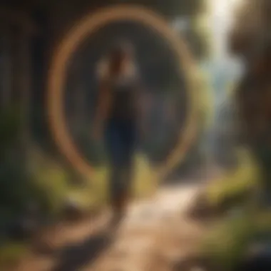 Conceptual illustration of life paths