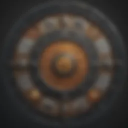 Astrological wheel showcasing zodiac signs
