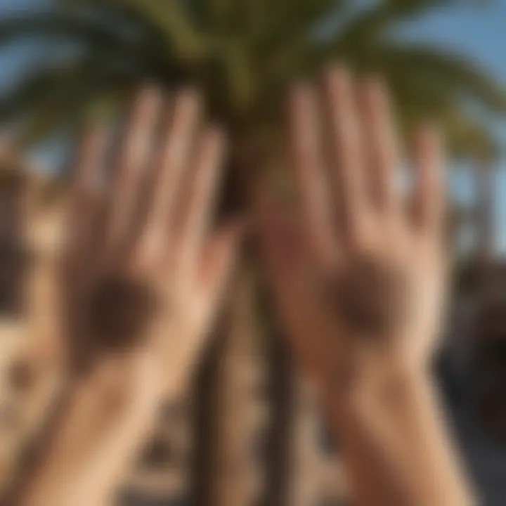 Variations of marriage lines across different palms