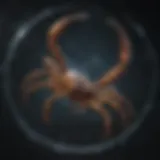 The Scorpio constellation shining in the night sky