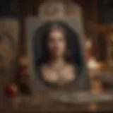 An ancient tarot deck showcasing historical artistry