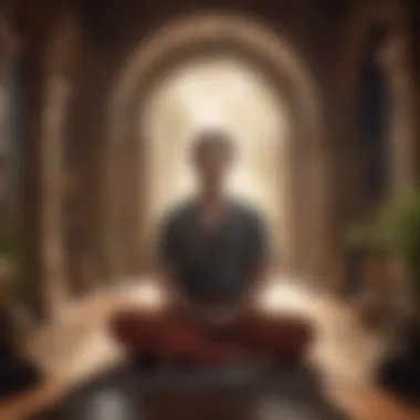 Meditation for Accessing the Records An individual meditating to access the Akashic Records
