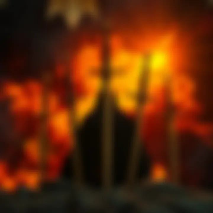 Artistic illustration of the Seven of Swords tarot card