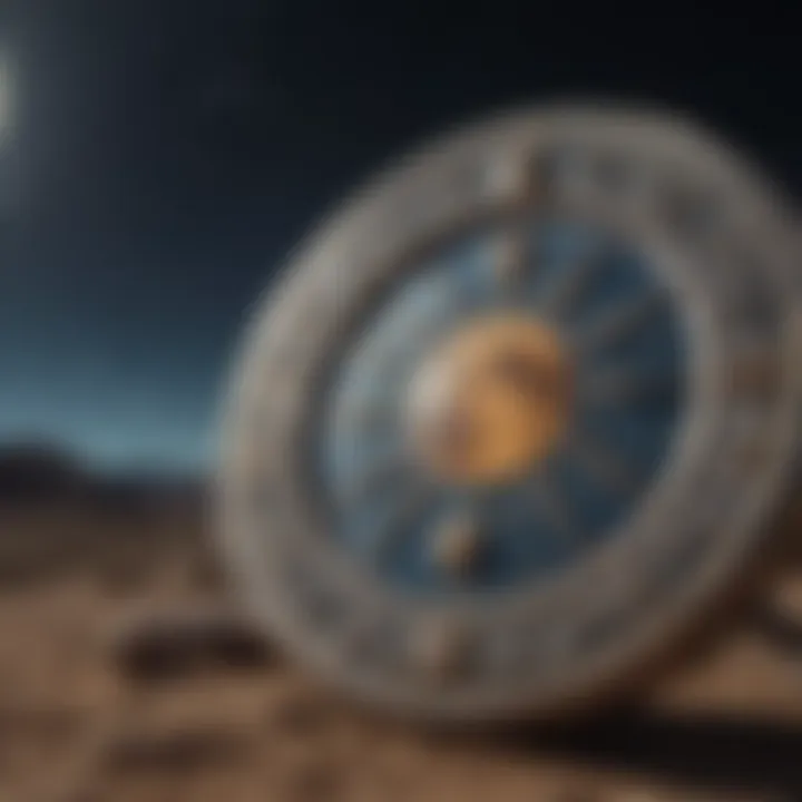 Astrological Symbols Aligned with the Moon