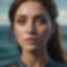 A serene ocean landscape reflecting the dual nature of Pisces