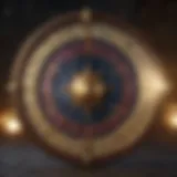 Celestial chart illustrating astrological symbols