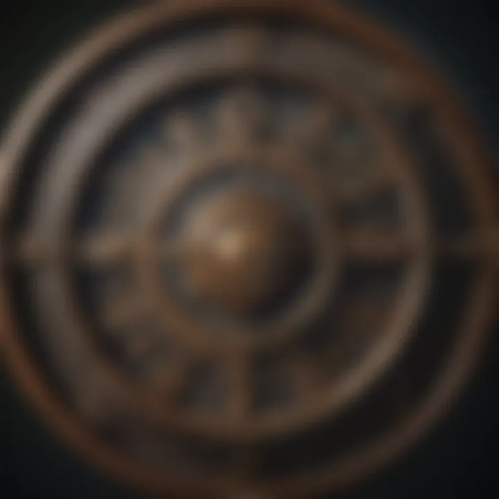Zodiac wheel showcasing various signs