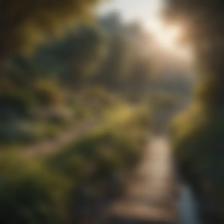 A serene landscape illustrating personal growth and reflection