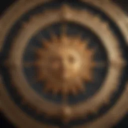 Astrological chart displaying Sun, Moon, and Rising signs