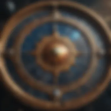 Zodiac Signs and Celestial Influences Celestial map showcasing zodiac signs and planetary positions