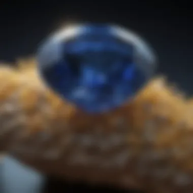 September's Birthstone: Sapphire Close-up of a stunning sapphire, symbolizing September's birthstone.