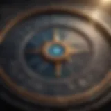 Detailed representation of a natal chart