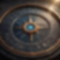 Detailed representation of a natal chart