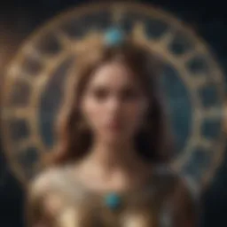 Celestial alignment representing the zodiac signs