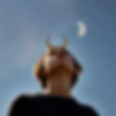 Contemplating Astrological Identity A person gazing at a starry sky, contemplating their astrological signs