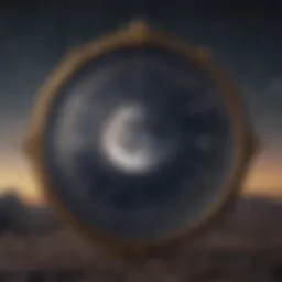 Astrological chart showcasing the moon rising sign