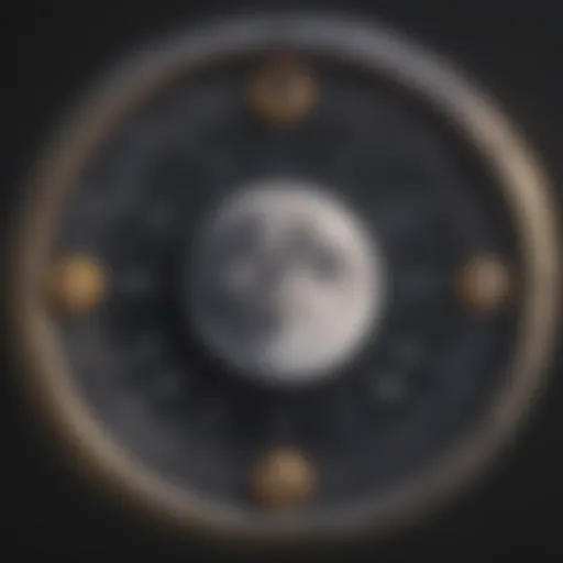 Astrological chart depicting moon sign placements