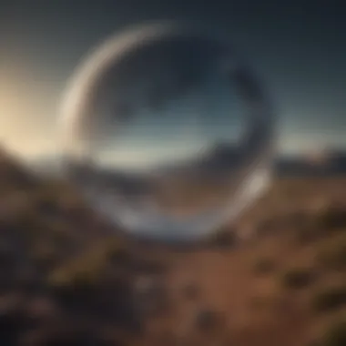 Emotional Landscape Shaped by Moon Sign Visual representation of the emotional landscape influenced by moon sign