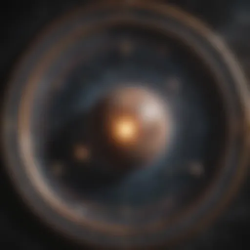 Celestial map showcasing planetary positions