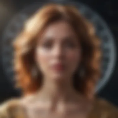Reflection on Astrological Insights: The Zodiac Influence Person reflecting on astrological insights with zodiac signs in background