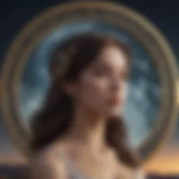 Artistic representation of the zodiac moon signs