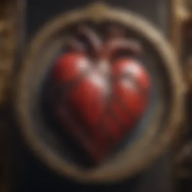Heart Symbolism in Tarot A close-up of a heart card from a tarot deck