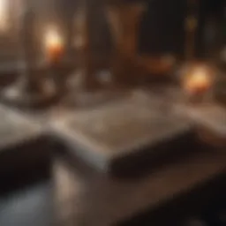 Tarot cards laid out on a mystical table
