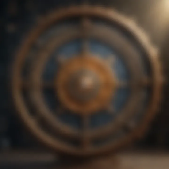 An astrological wheel illustrating the twelve zodiac signs