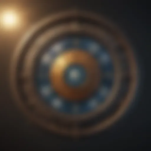 Celestial chart depicting astrological signs