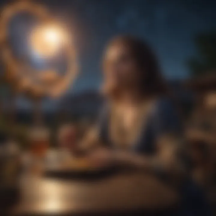 A serene starry night sky symbolizing introspection