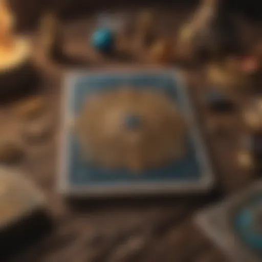 Tarot card spread with zodiac symbols