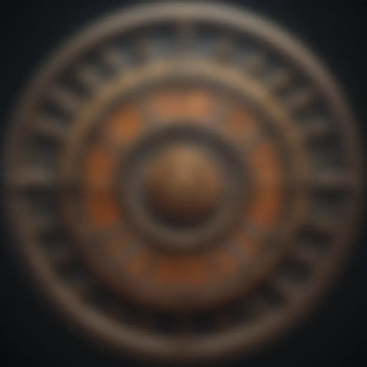 A vibrant representation of the zodiac wheel with characteristic traits