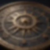 Zodiac wheel illustrating astrological signs and their placements